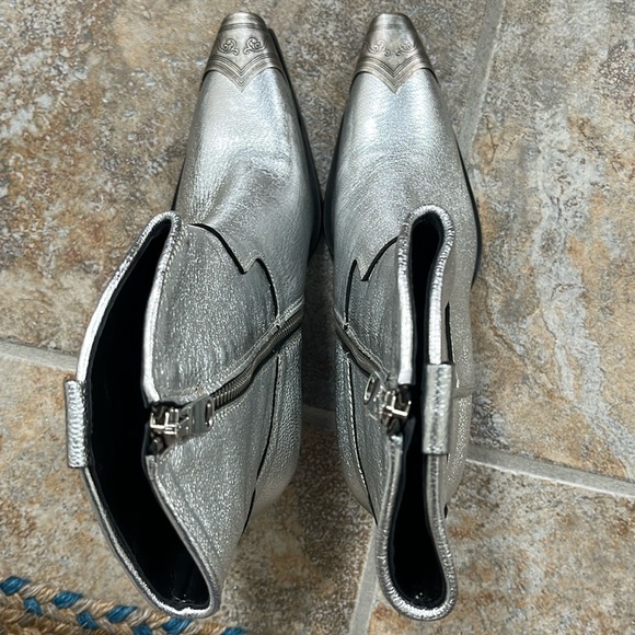 Free People Brayden Western Boot Pewter Size 8.5 NWT - Picture 14 of 16